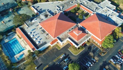 Aerial shot of JCA.