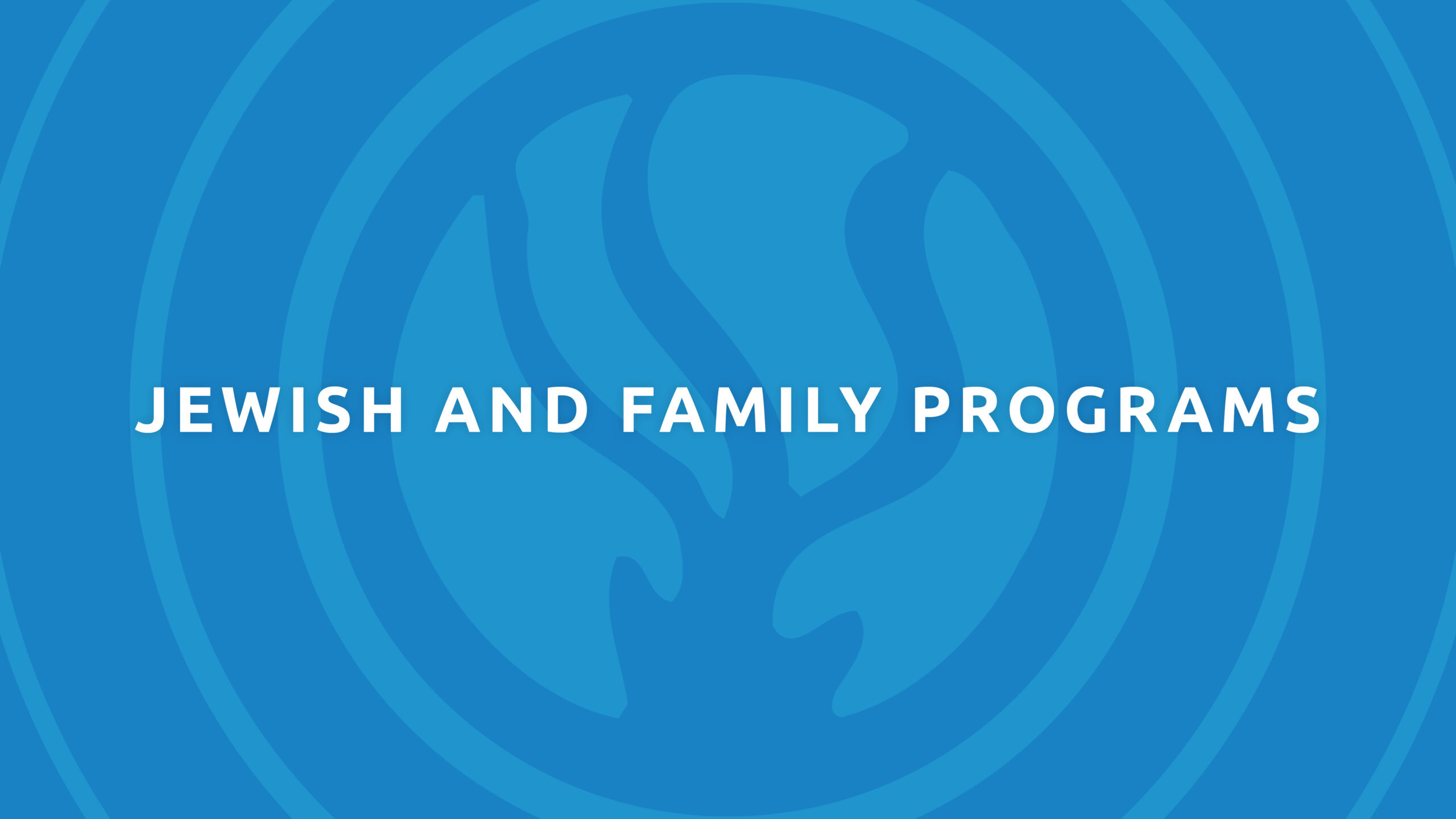 Jewish and family programs logo.