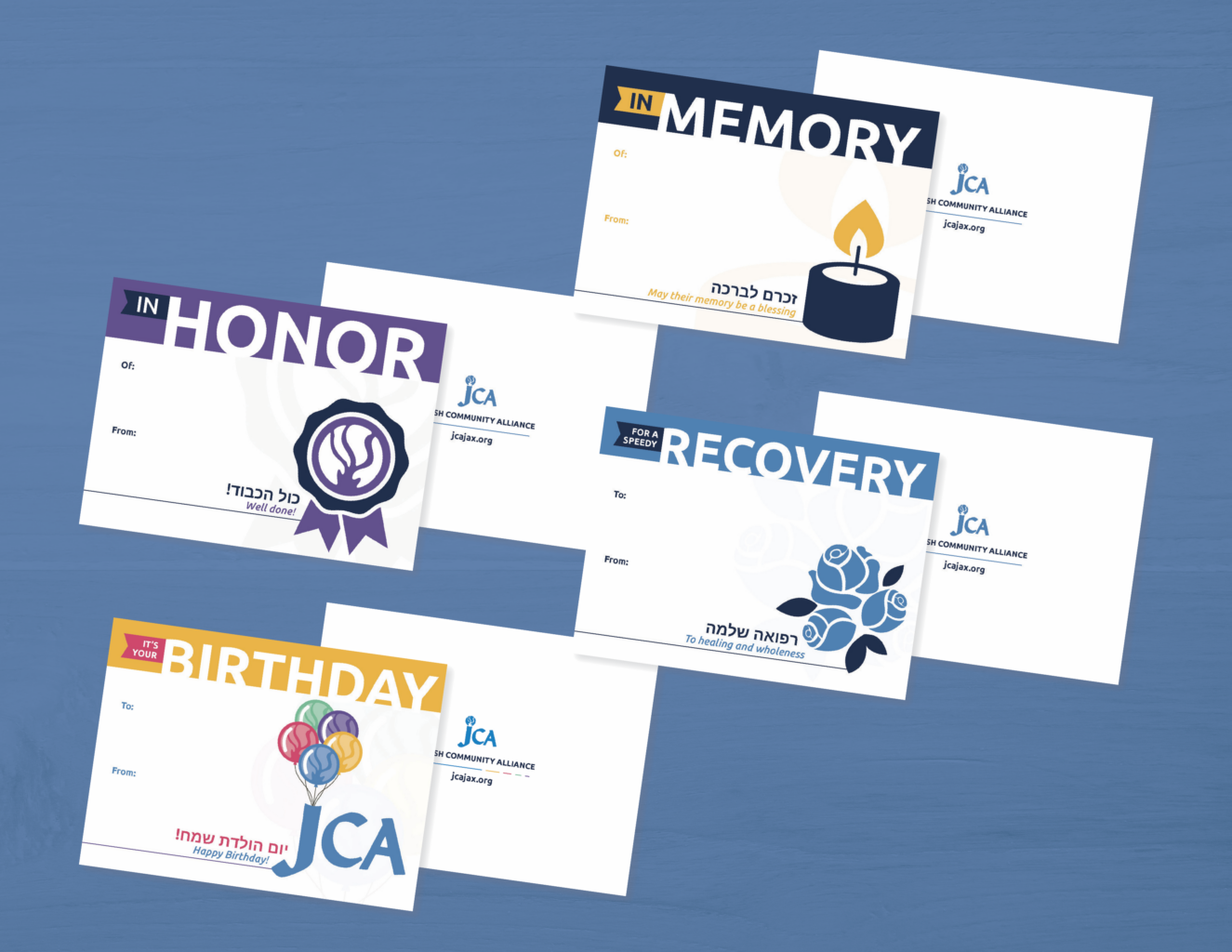 JCA Tribute Card Mockups