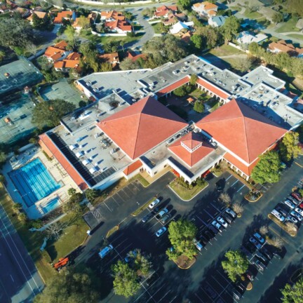 Aerial shot of JCA.