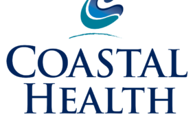 Logo for Coastal Health Specialty Care, featuring a stylized wave above the company name in bold blue letters.