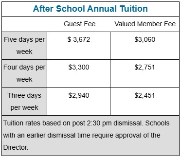 After School 2026-27 Tuition